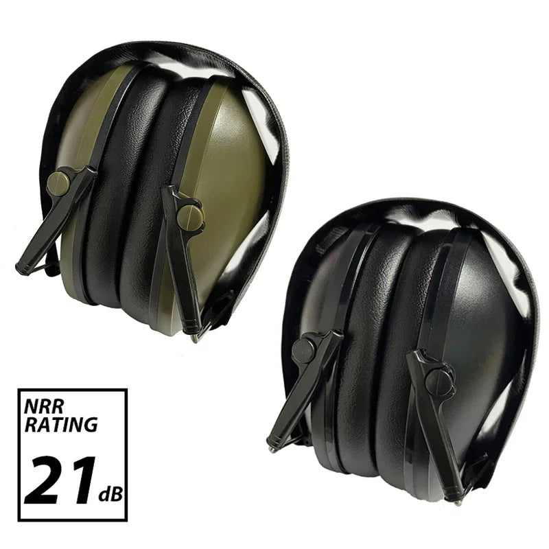 Foldable Design Anti-Noise Noise Canceling Tactical Shooting Headset Soft Padded Passive Earmuff for Sport Hunting