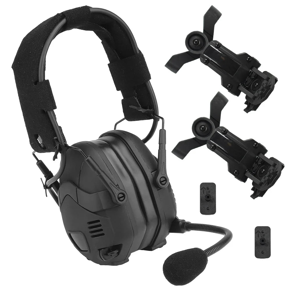 Noise Reduction Tactical Bluetooth Headset for OPS Core ARC and Wendy Sport Helmet Hunting Shooting Rechargeable Tuning