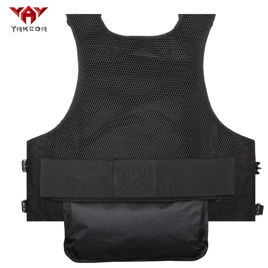 YAKEDA MOLLE Zipper Hunting Tank Top Quick Release Shoulder Strap Hidden Pocket Suitable for Outdoor Hunting Sports