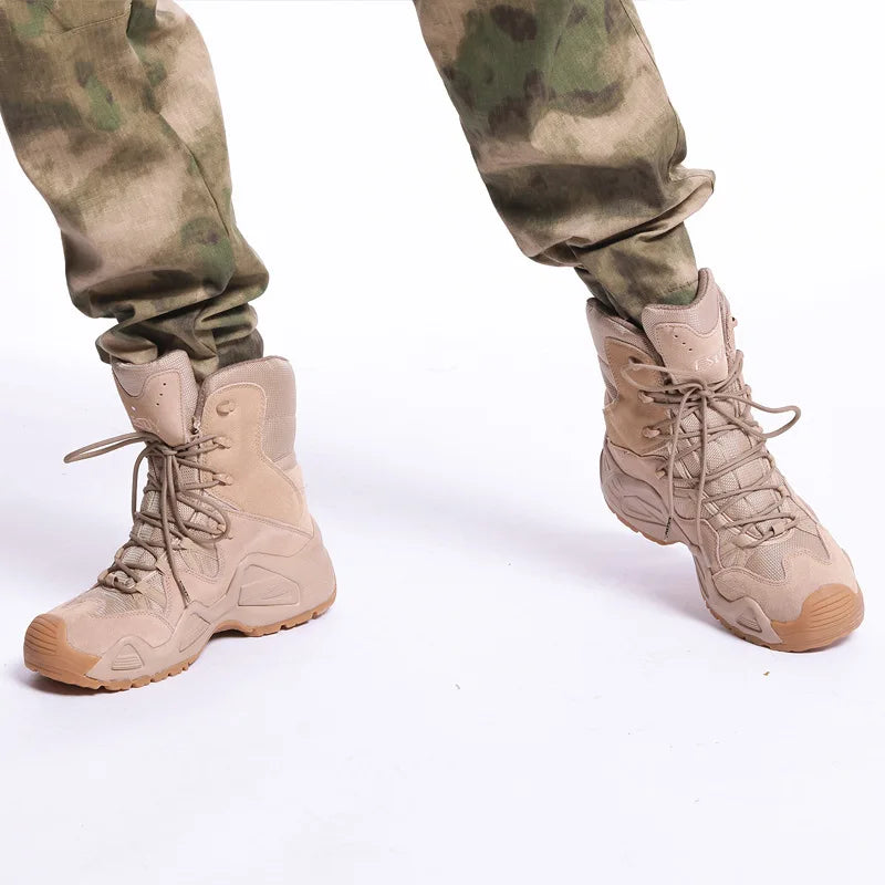 ESDY Outdoor Boots Men's Desert Tactical Hiking shoes Waterproof Sport Work Safefy Shoes Climbing Shoes Ankle Men Boots