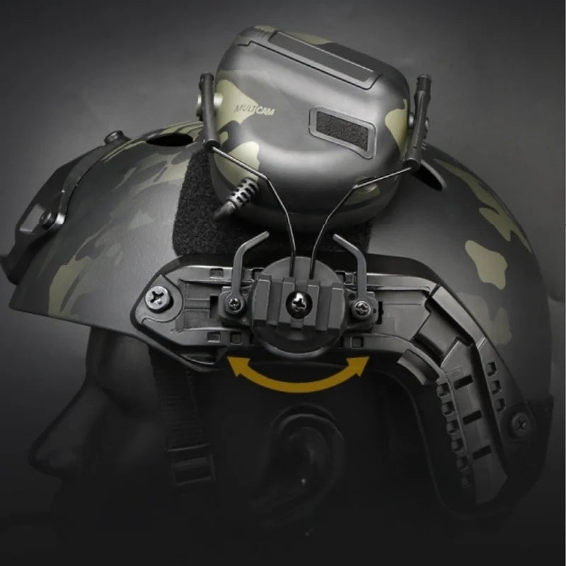 Universal Helmet Headset Mount | 19-21mm Rail Adapter | for Outdoor Comms & Cycling Radios
