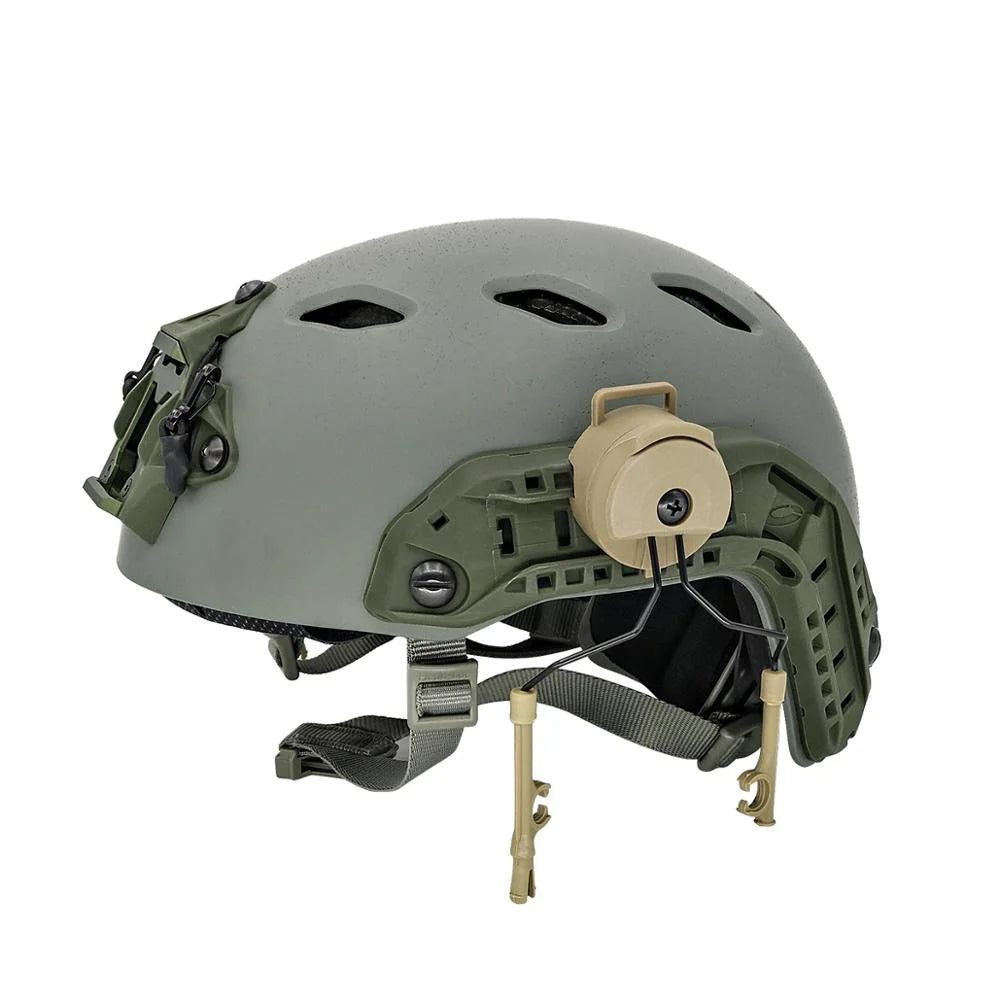 1 Pairs Tactical Headset Bracket Fast Ops Core Helmet ARC Rail Adapter Set Comtac II  Noise Cancelling Headset