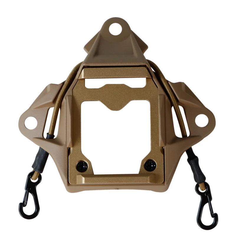 BOOIU Tactical Helmet Vas Shroud NVG Mount Adapter with Hook Rope Aluminum Alloy Helmet Bracket Accessories for FAST Helmet