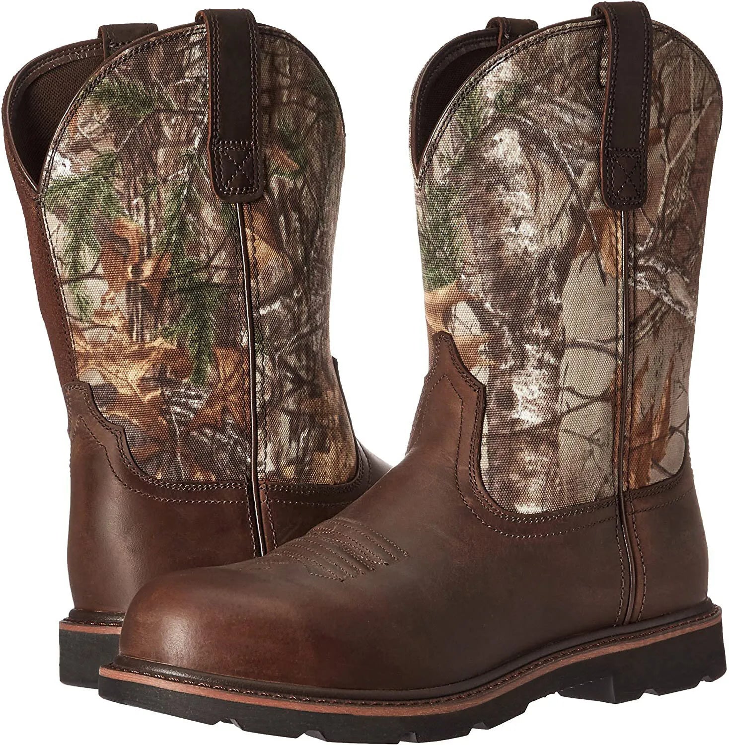Tree pattern men long boots western boots big size hiking shoes embroidery boot
