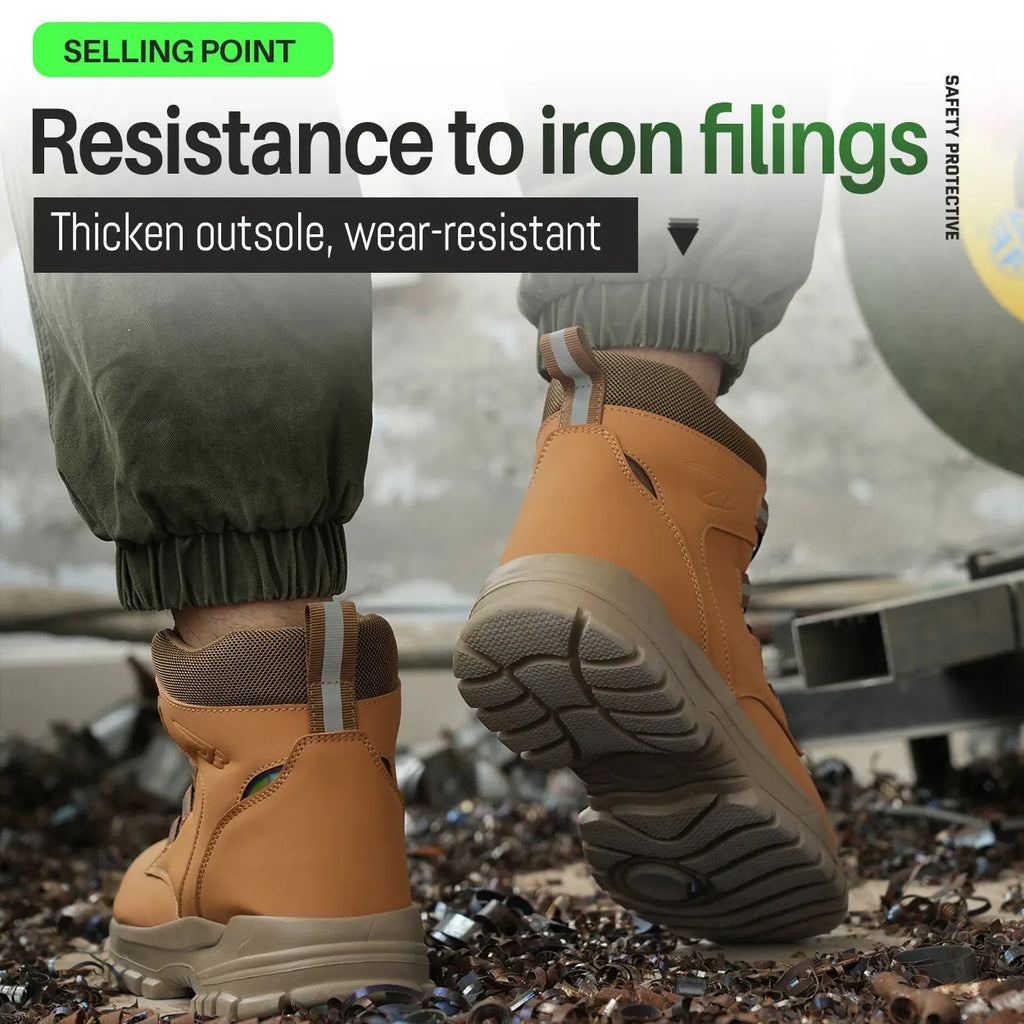 Size 47 48 Work Safety Boots Men Women Indestructible Steel Toe Work Shoes Autumn Winter Waterproof Protection Men Safety Shoes
