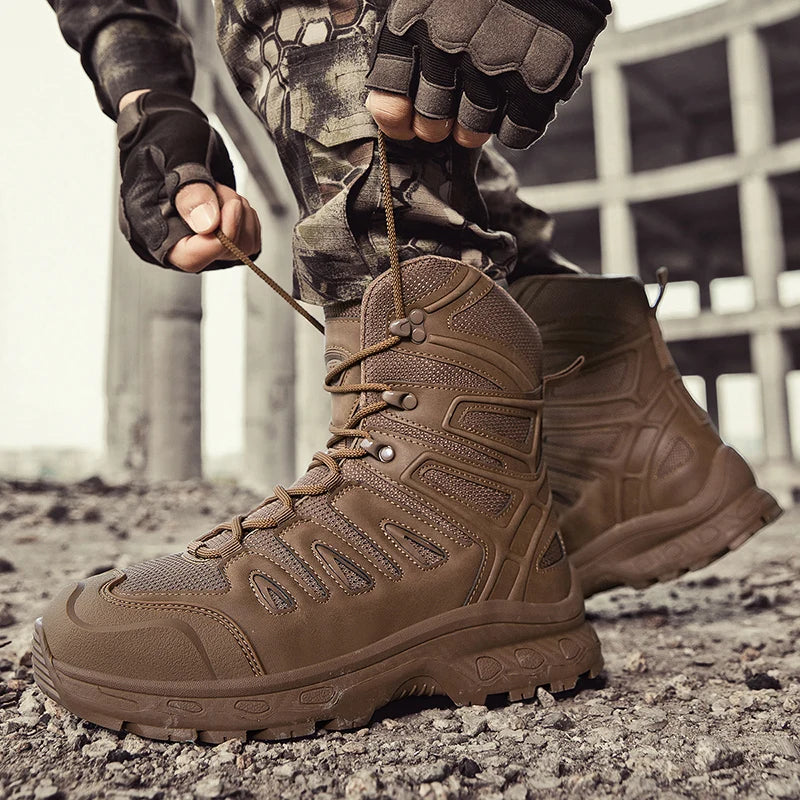 Men's Hiking Boots Non-Slip Lightweight Waterproof Outdoor Hunting Desert Combat &Tactical Boots Breathable Work Safty Shoes