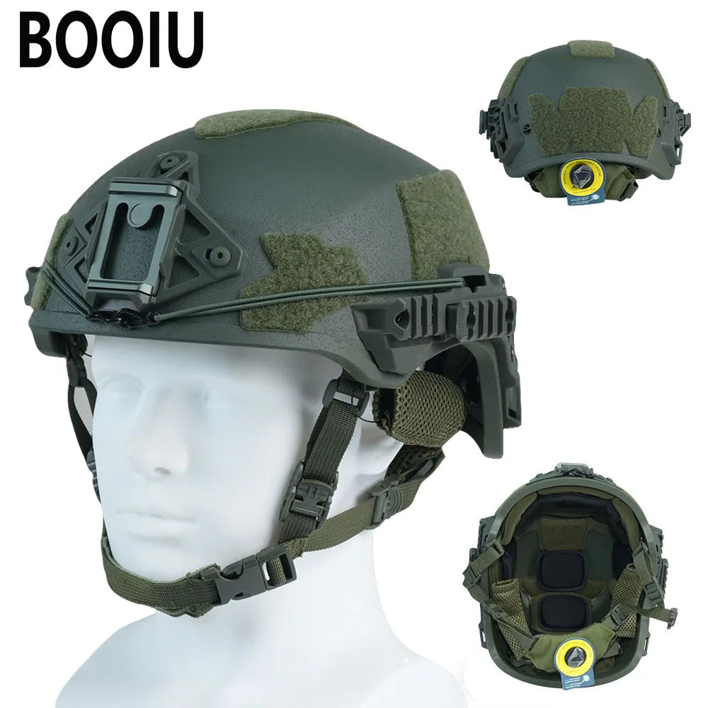 BOOIU Wendy FRP Training Tactical Equipment Helmet Adjustable Knobs Liner Pad Helmet For Outdoor Hunting CS Protective Gear