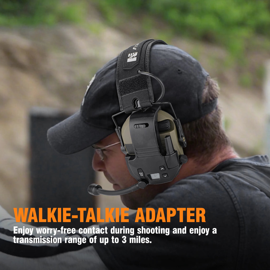 Military Tactical Headphones High-Sensitivity Noise Reduction Clear Call Communication Waterproof for Outdoor Walker Razor
