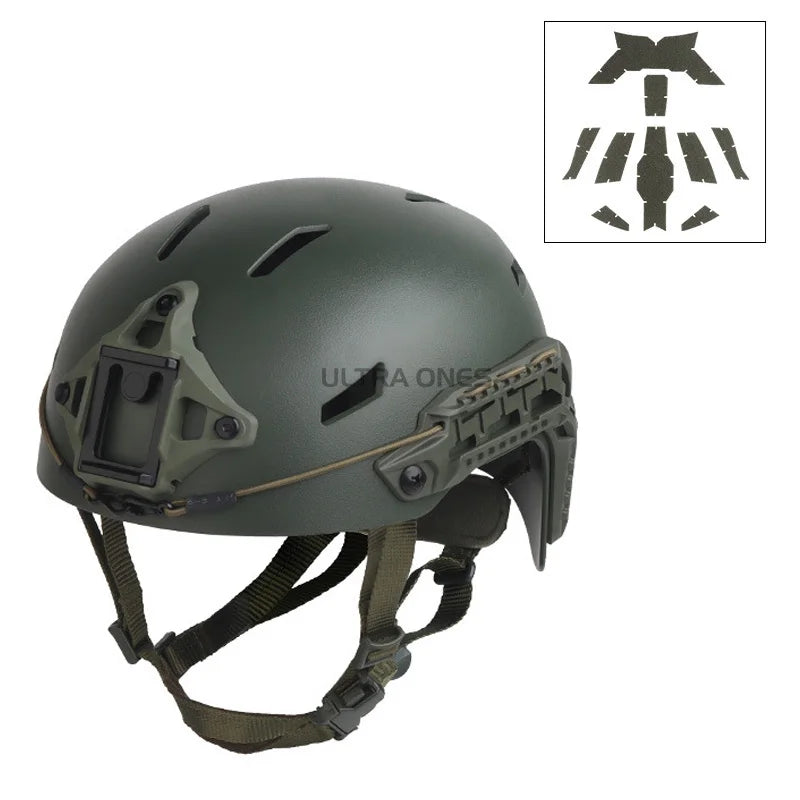 CS Airsoft Helmet Wargame Combat Training Sports Helmets Adjustable Suspension System Hunting Tactical Half Covered Helmet