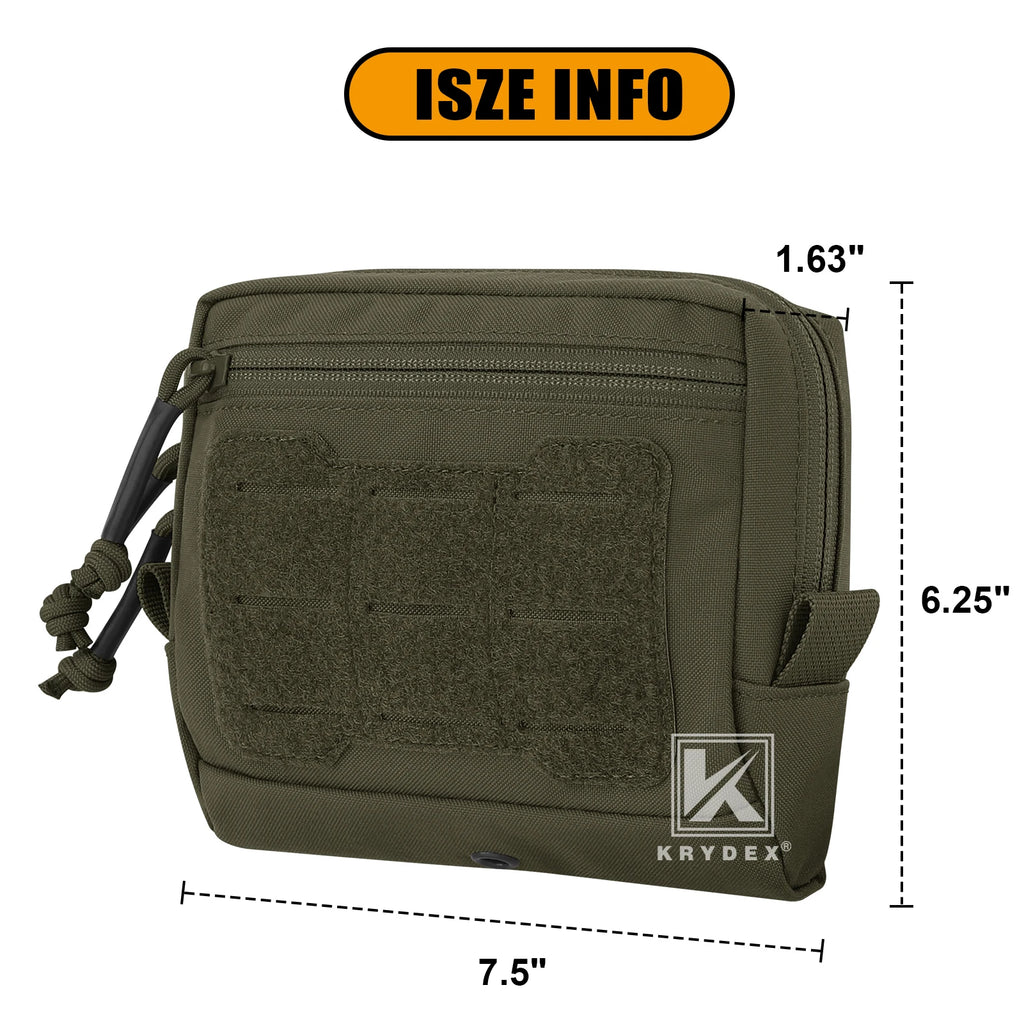 KRYDEX Tactical GP Pouch Utility EDC MOLLE Storage Bag General Purpose Pouch For Chest Rig Vest Duty Belt Backpack