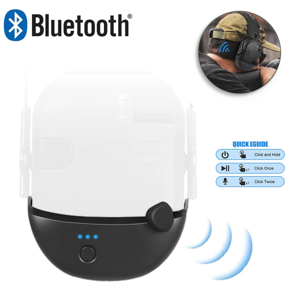 Bluetooth Tactical Electronic Anti-noise Shooting Headset Hunting Earmuffs Hands-Free Calling Hearing Protection Headset