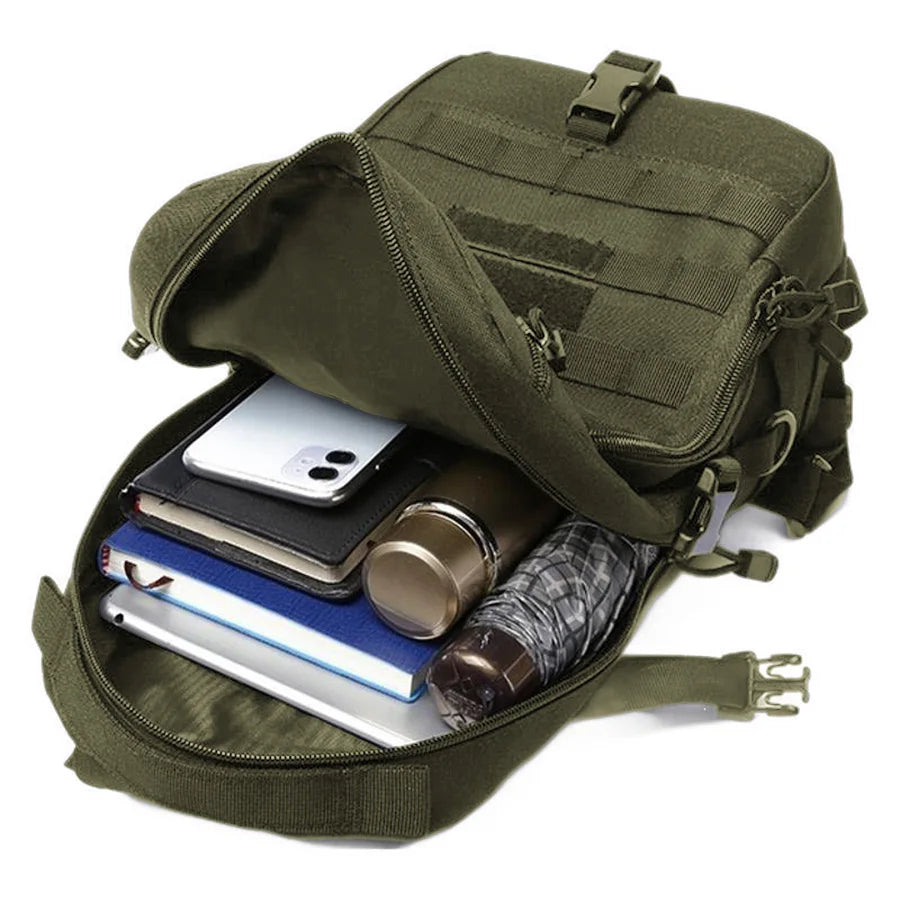 Oxford cloth chest bag, multifunctional waterproof outdoor sports shoulder bag, men's chest bag, training crossbody bag
