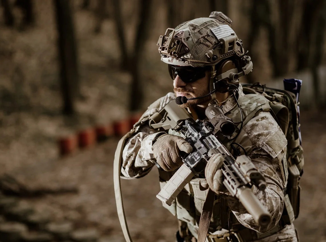 TS TAC-SKY Tactical Headset Set With ARC Rail Adapter And Removable Headband For Hearing Protection Hunting Shooting