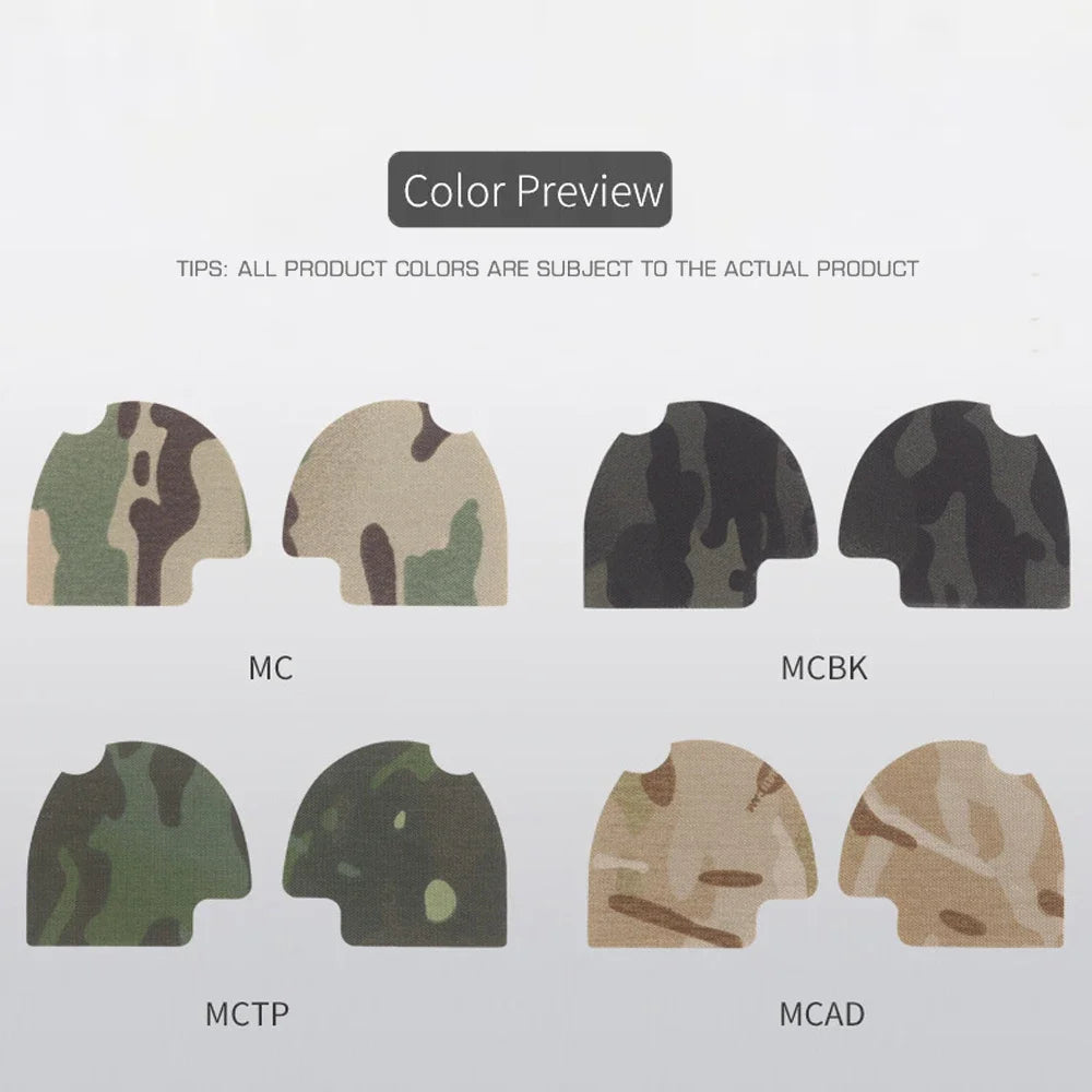 1Pair Hunting Headset Cable Storage Organizer Camouflage DIY Sticker Magic Patch for ComTac(ⅡⅢⅤⅥ) Hunting Shooting  Headphon