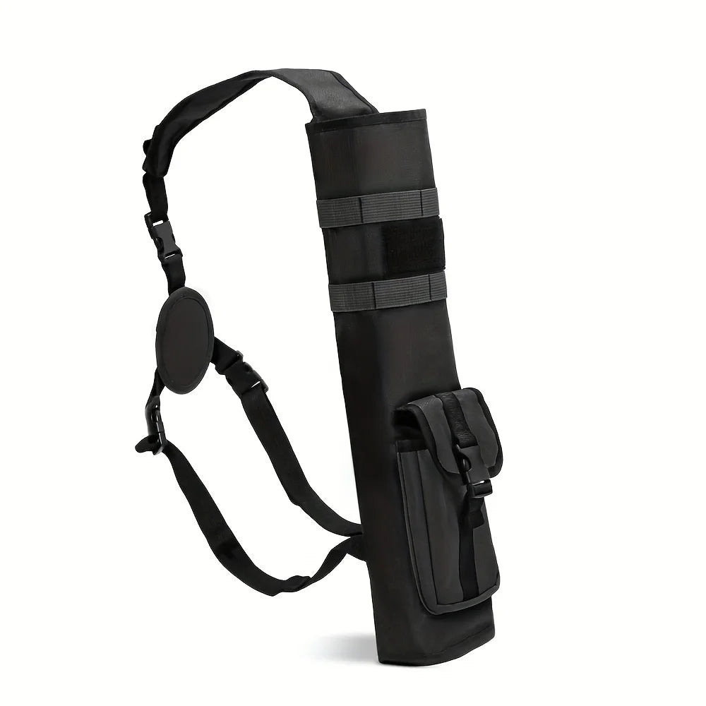 Tactical Arrows Bag Archery Lightweight Back Arrow Quiver Dual Use Fold Compact Hip  with Molle System Pocket Hanged for Hunt