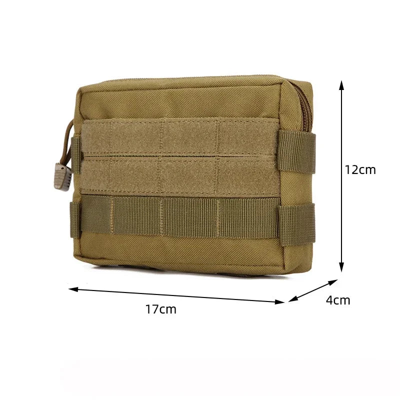 Tactical Molle Pouch Utility EDC Waist Bag Medical First Aid Bag Belt Phone Pouch Outdoor Sports Hunting Bag Men Fanny Pack Case