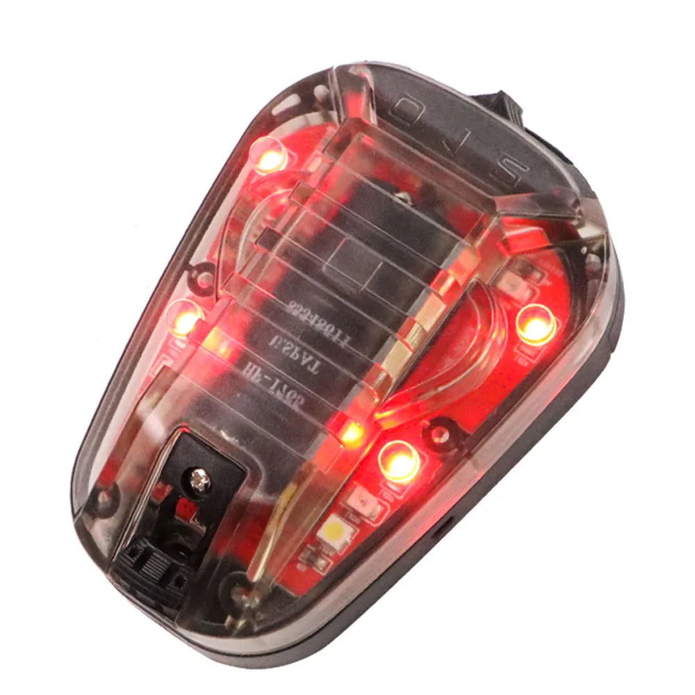 BOOIU Tactical Helmet Light Signal Light with LED IR/Strobe IFF Helmet Light Flashlight Survival Signal Light for Outdoor Sport