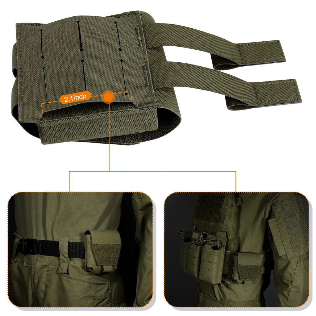 KRYDEX 500D Handcuff Pouch Case MOLLE / Belt Low Profile Cuff Case Holster Duty Belt Vest Law Enforcement Outdoor Hunting Bag
