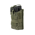 DOUBLE Mag Pouch - Open Top Quick Draw Dual Rifle Magazine Holder Tactical MOLLE Elastic Retention Pouch for Airsoft Hunting