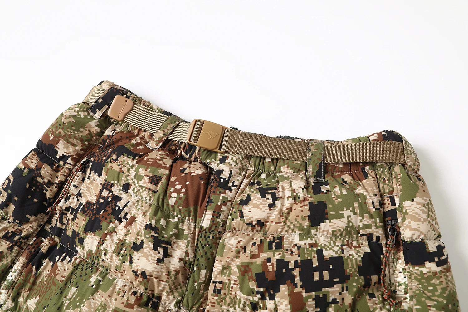 Ainfad Men's Winter Hunting Light Insulation Trousers Camouflage Long Down Pants