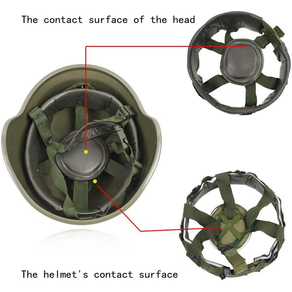 Tactical M88 Helmet Liner Suspension, Assembly Helmet Liner Adjustable Comfortable Chin Strap For M88 QGF03 Helmets