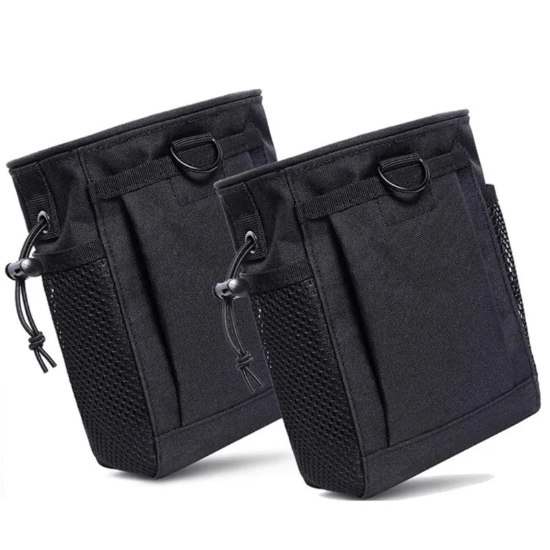 Tactical Camo Dump Pouch Molle Magazine Recovery Bag Drawstring Dump Bag Adjustable Attached Hip Holster Bag
