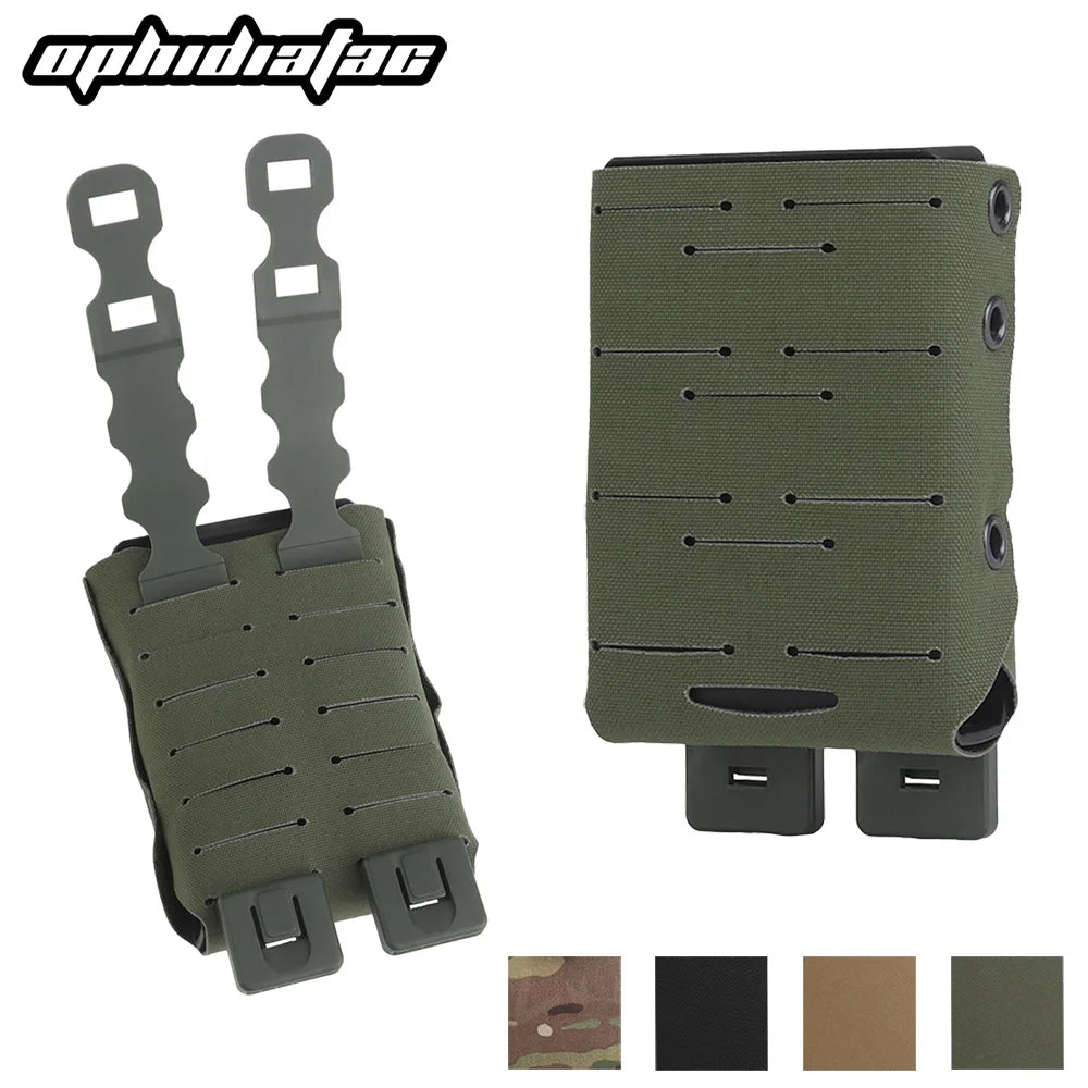 OPHIDIAN Molle Lightweight AR15/M4/9mm Magazine Pouch Magazine Built-in Nylon Bracket Hunting Pistol Rifle Equipment