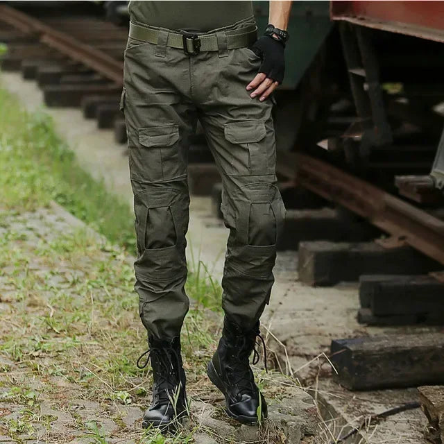 Multicam Camouflage Hunting Tactical Pants Training Wear-resistant Hiking Pants Hunting Outdoors Cargo Pant with Knee Pads New