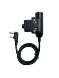 EARMOR Tactical PTT Tactical Headset Button activated push-to-talk PTT adapter M51 and AUX radio interface KENWOOD