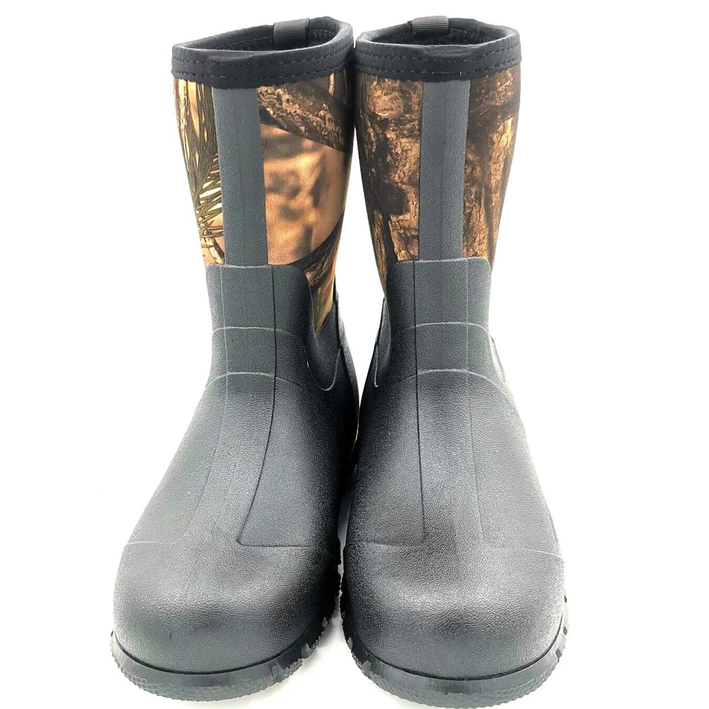Neoprene Men's High Top Camouflage Hunting Boots Outdoor Hiking Rain Boots Wear-Resistant Waterproof Mountaineering Boots