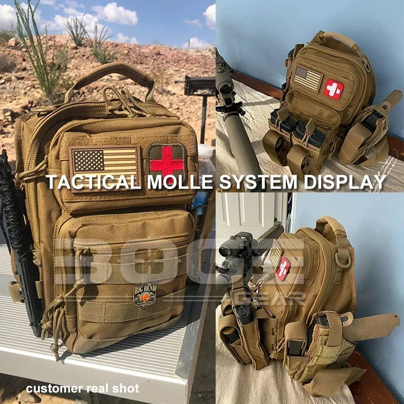 D1-Outdoor Shoulder Bag Rover 1Sling Pack Nylon Backpack Molle Assault Hunting Accessories Diaper Day Pack Small