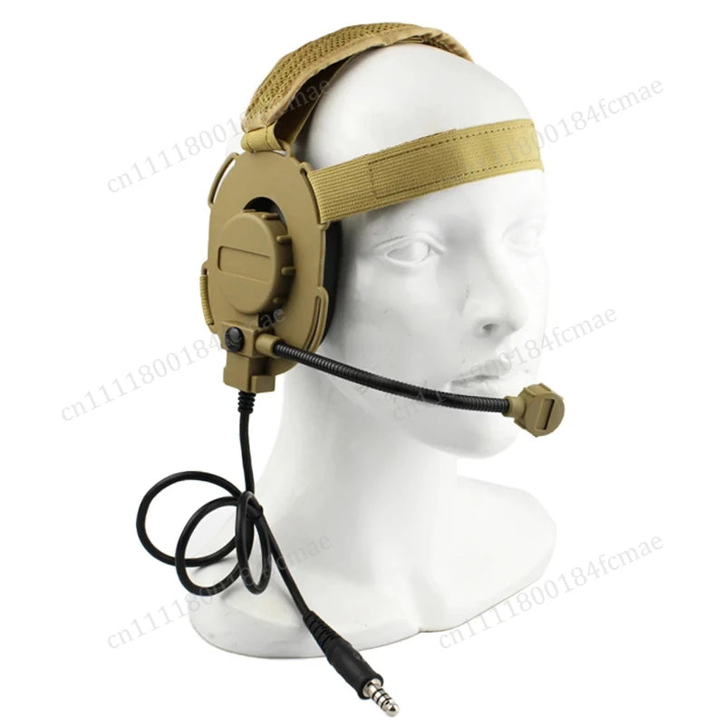 .Tactical Outdoor Shooting Communication Headphone Bowman Elite II Headset U94 PTT For Kenwood Baofeng UV-5R Radio Accessory