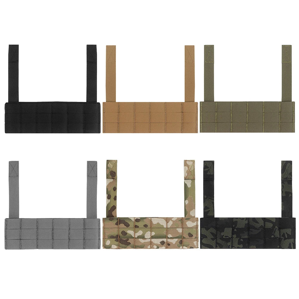 Chest Rig MOLLE Expansion Plate Harnesses Extension Accessories Phone Panel Airsoft Vest Accessories