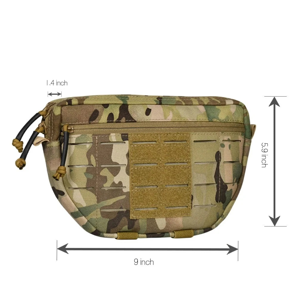 Tactical Molle Dump Pouch for Tactical EDC Bag Utility Tool Admin Pouch Tactical Vest Chest Waist Pack Utility Tool Admin Pouch