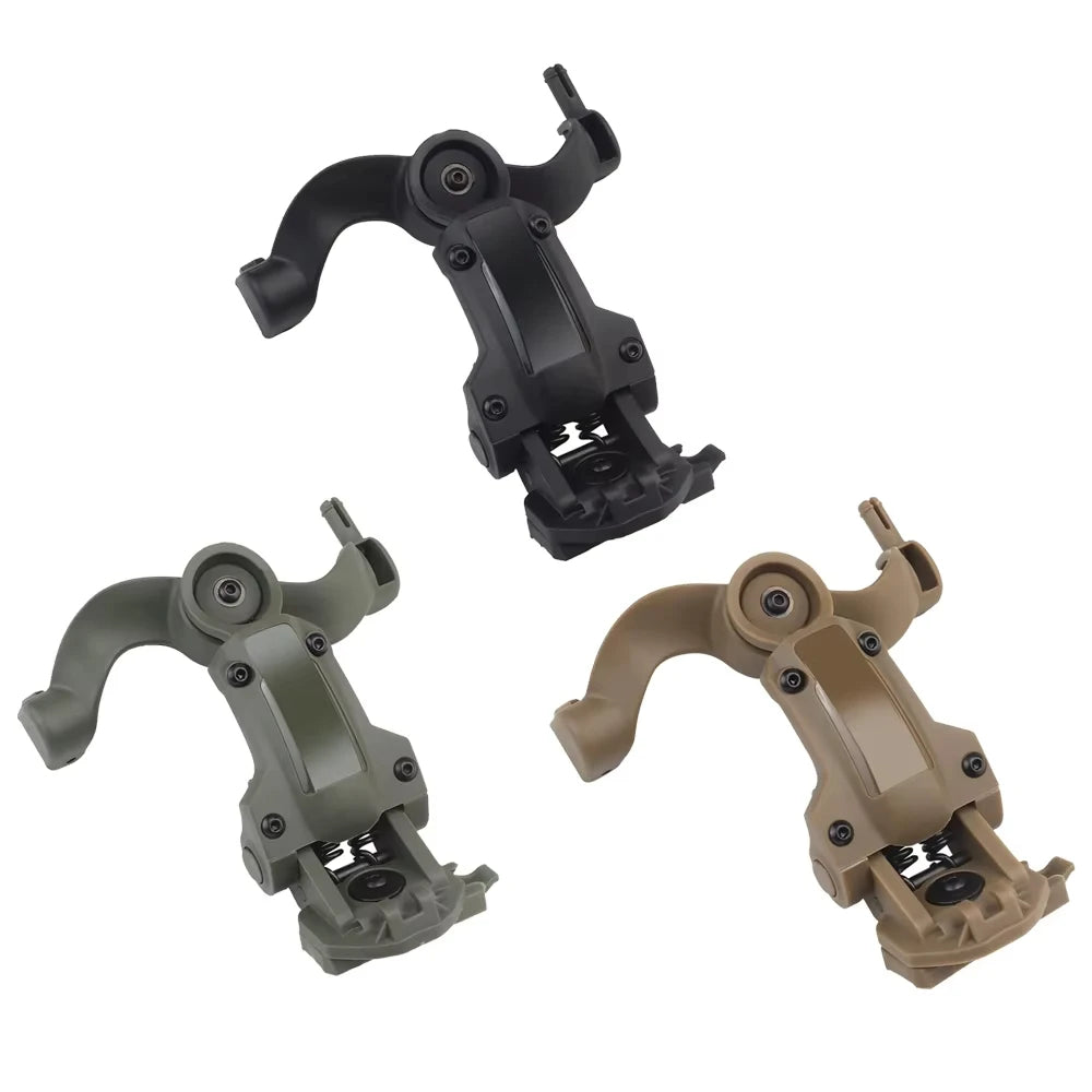 Tactical Helmet ARC Rail Adapter for M31/M32 Headsets, Airsoft Headset Helmet Bracket Kit, Hunting Rotation Headphones Holder