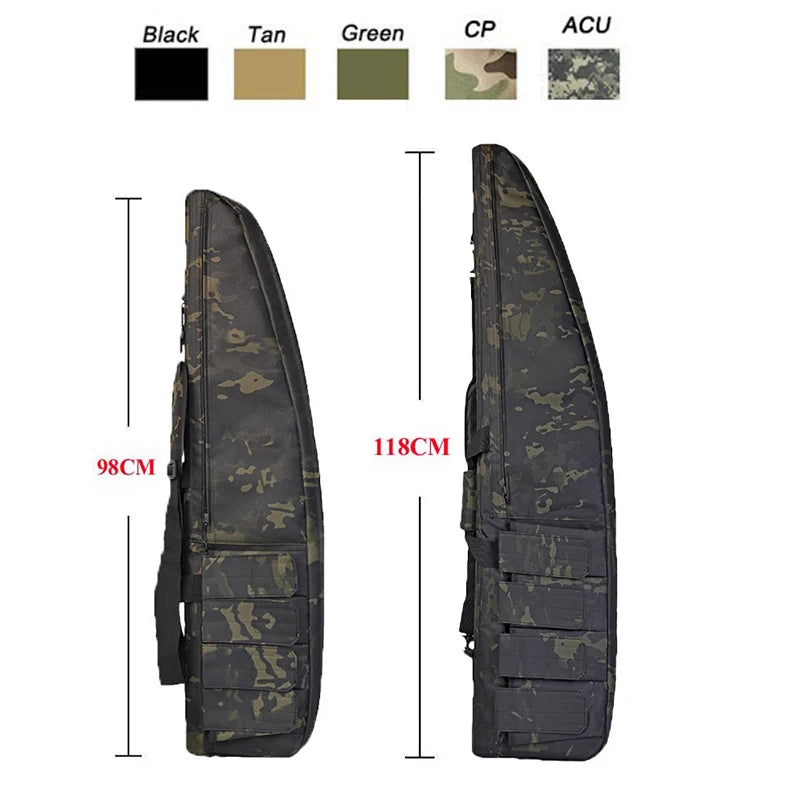 70cm / 98cm / 118cm Tactical Hunting Bags Airsoft Shooting Sniper Rifle Case Gun Carry Shoulder Backpack Molle Scope storage Box