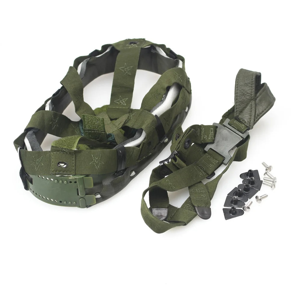 Green Tactical Helmet Suspension System M88 Tactical Training Helmet Modified Accessories Sheepskin Lining Suspension all set