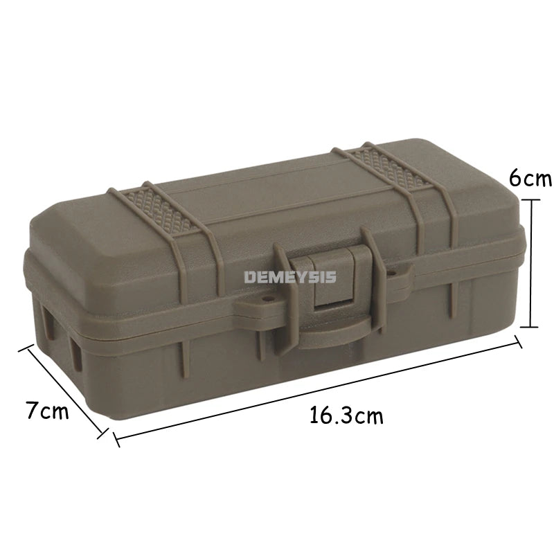 Tactical Flashlight Storage Box Dustproof with Padded Hunting Shooting Toolbox Suitcase Lockable Safety Accessories Case