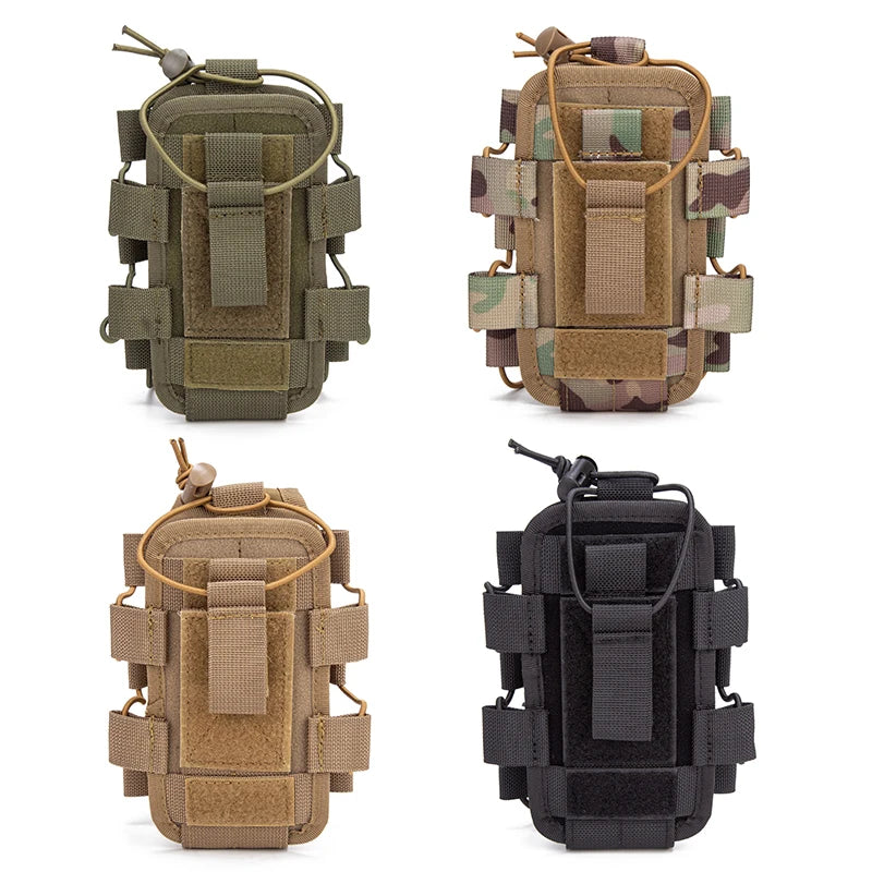 Tactical  Radio Pouch Quick Release Walkie Talkie Holder for Outdoor Multi-Functional Water Bottle Phone Pouch  Magazine pouch.