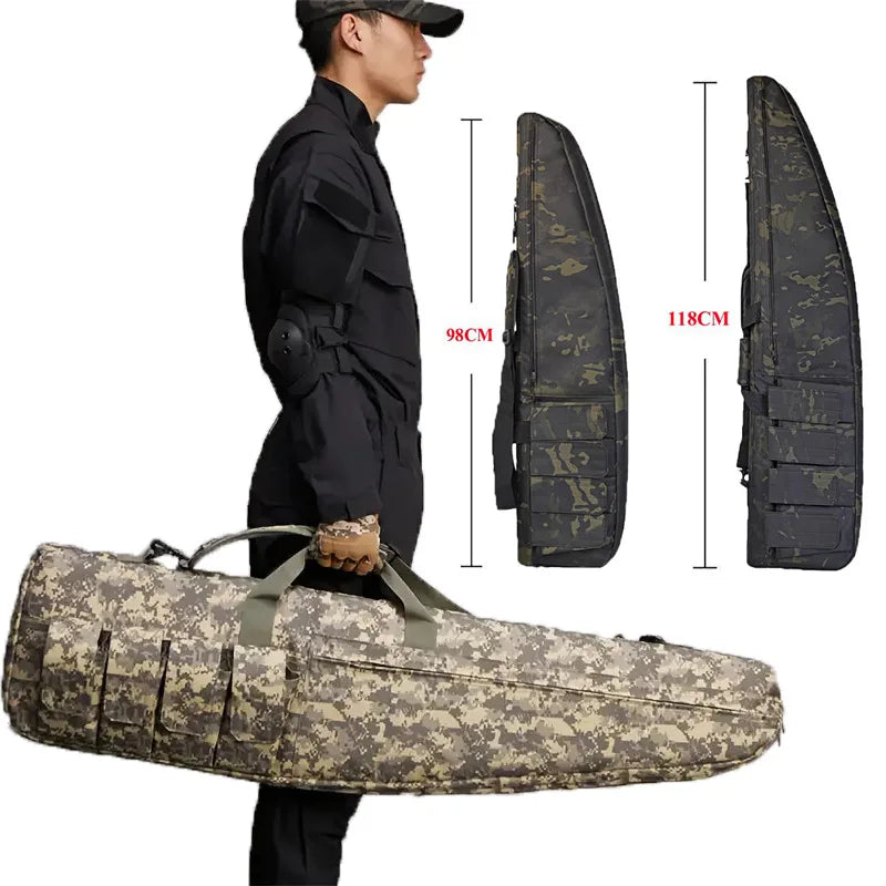 Multicam Black Camouflage 70/98/118 cm Waterproof Tactical Heavy Duty Long Gun Bag Airsoft Molle Sniper Rifle Scope Gun Case