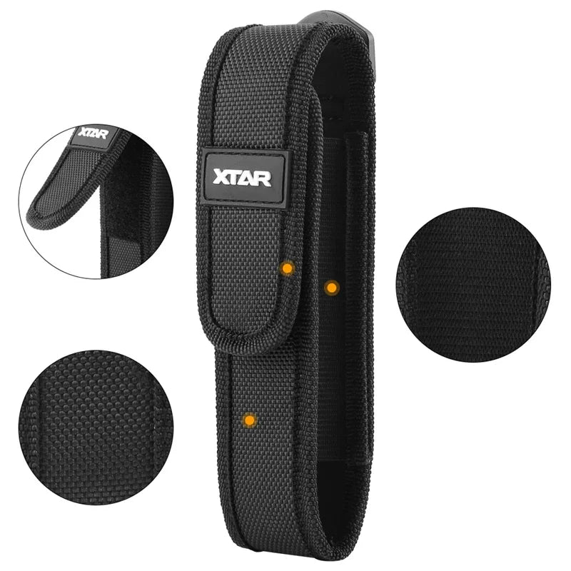 5"-8" XTAR T220 Fenix Flashlight Pouch Molle LED Torch Holster Outdoor Work Hunting Camping Hiking Multitool Flashlight Pouch
