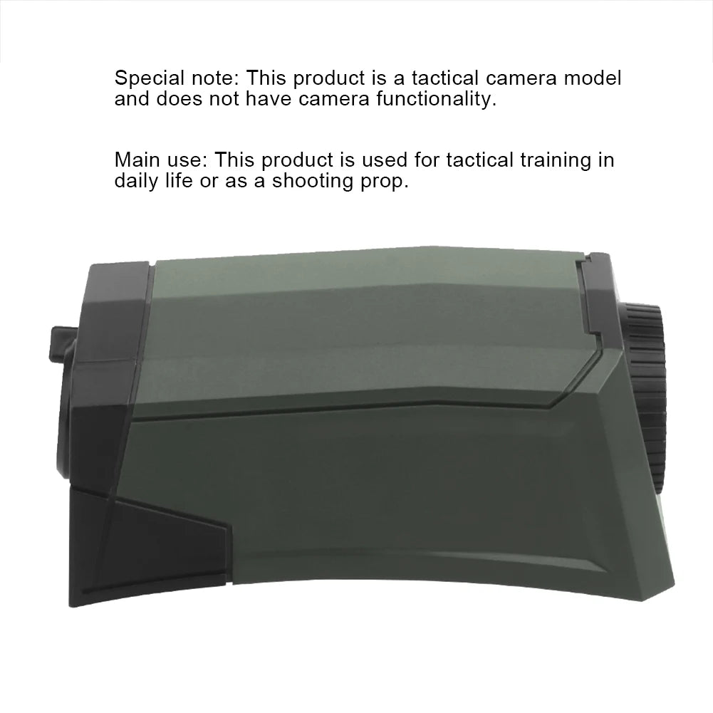 Helmet Mounted Camera Model Fast Helmet Cycling Helmet Decorative Accessory Tactical No Function Dummy Camera Model Toy (Green)