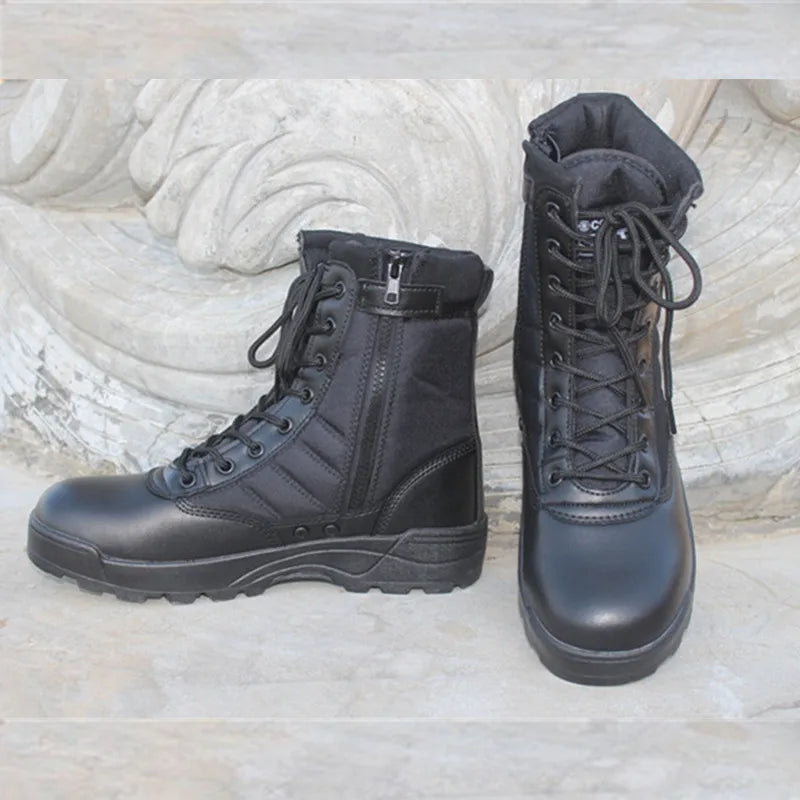 Wear Resistant Tactical Boots for Both Men and Women Waterproof Security Shoes Outdoor Hiking Boot High Top Desert Boots for Men