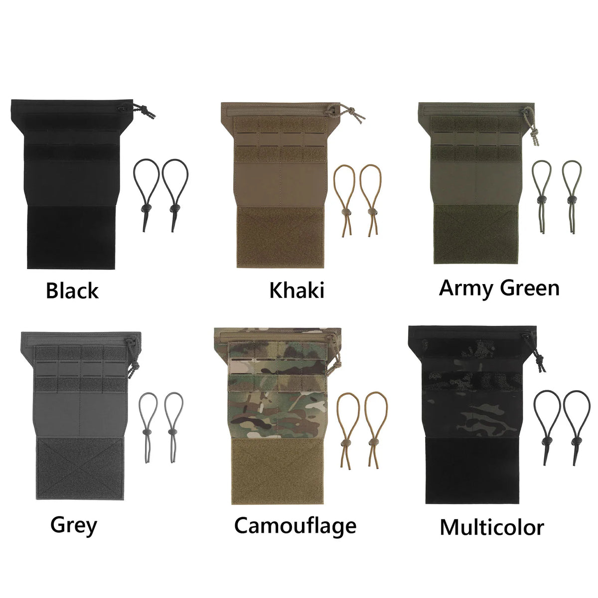 Outdoor Micro Front Panel Multi-Layer Tactic Chest Armor Management Panel for Diary Card Battery Utility Storage Pouches