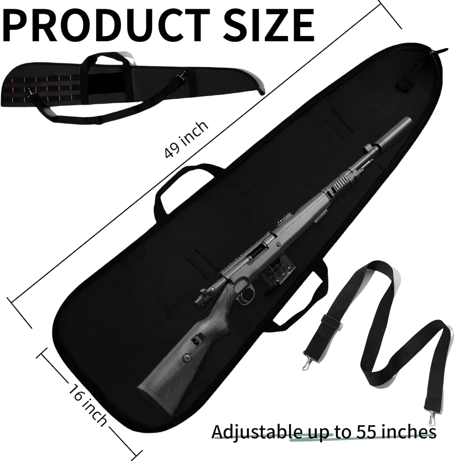 Soft Gun Case for Rifle Bag 130cm Molle Shotgun Sling Backpack Hunting Rifle Cover Long Weapons Transport Case Airsoft Bag