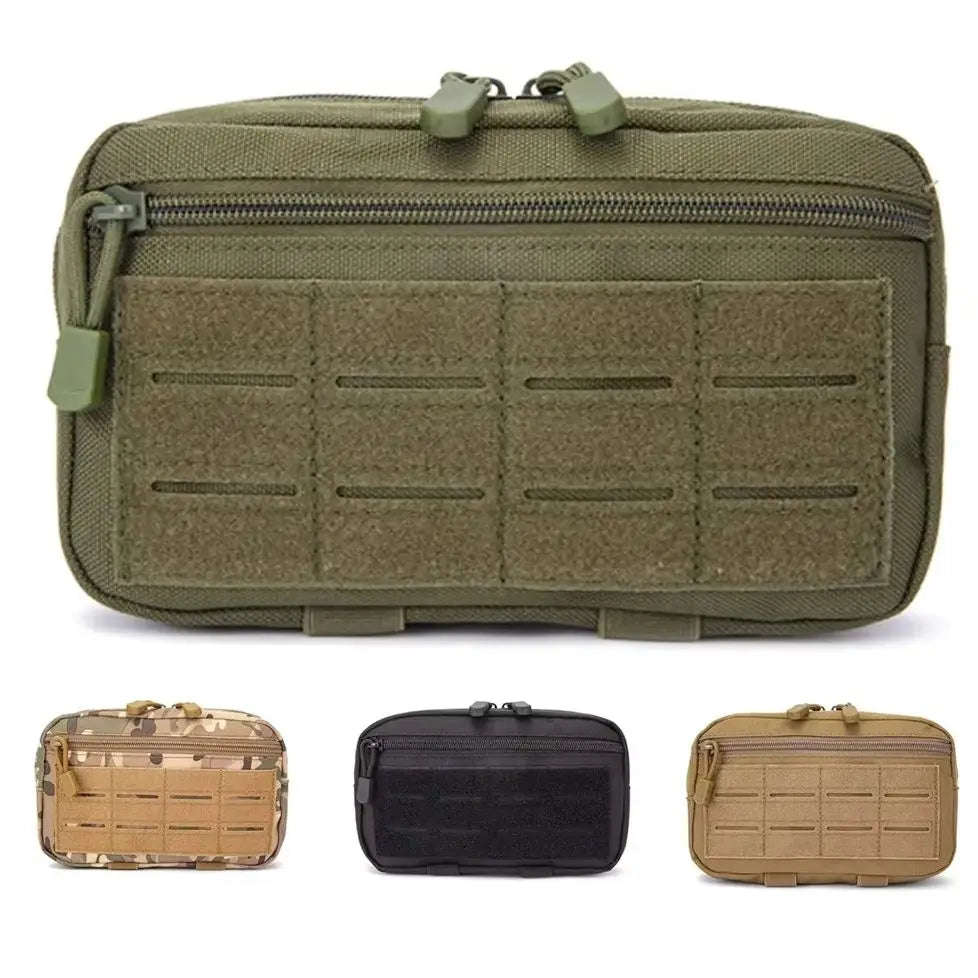 1000D Laser Cut Molle Pouches Compact Water-Resistant Utility Admin Pouch for Vest Backpack Duty Belt Hunting Vests
