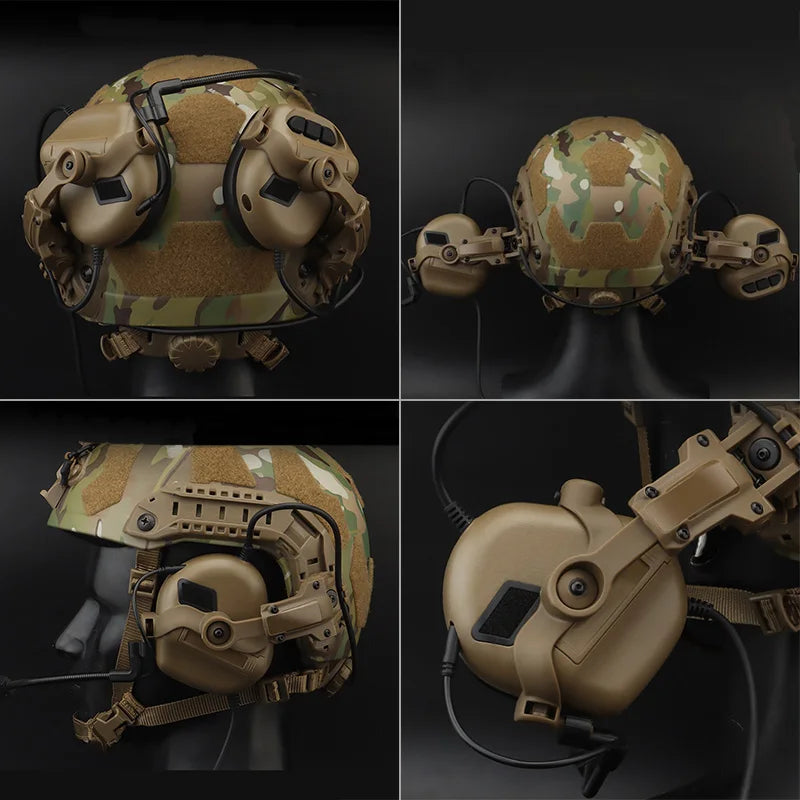 Tactical Headset Helmet Rail Mount Bracket For Fast OPS Wendy Helmets Headphone EARMOR