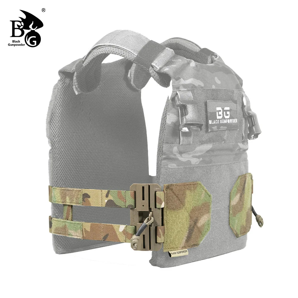 Tactical Vest Quick-Release Set, MOLLE Dual Strap, Magnetic Buckle, Hunting Vest Accessories