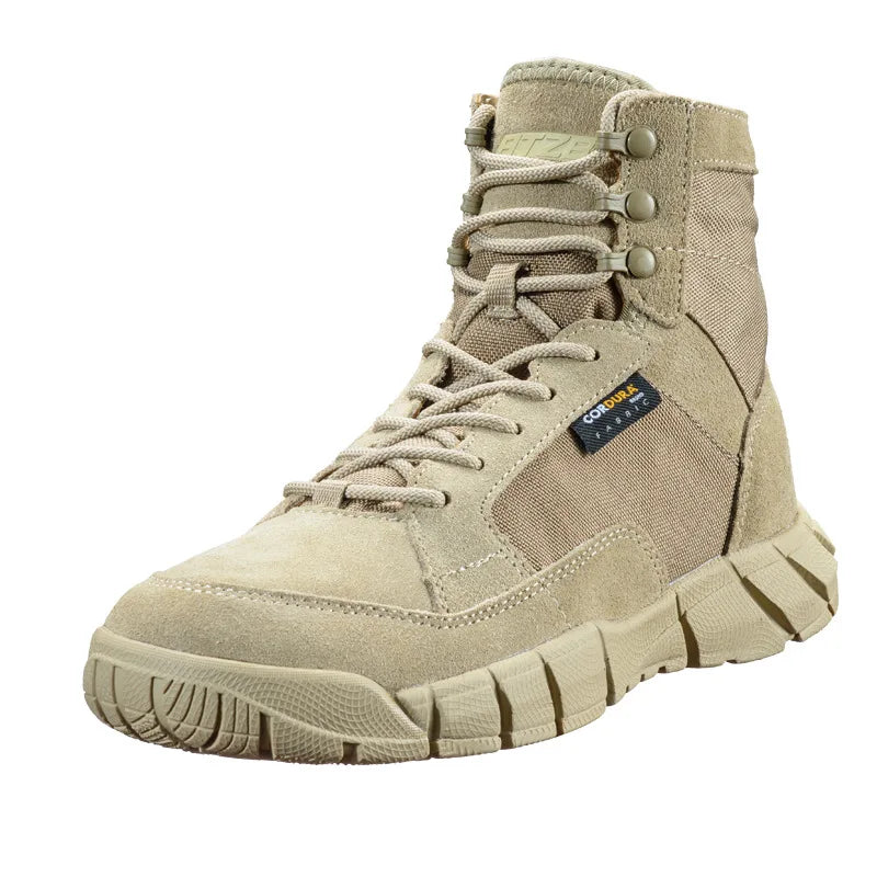 Men's Hiking Camping Hunting Shoes Outdoor Anti slip Tactical Boots High Quality Breathable Training Shoes Desert Boots