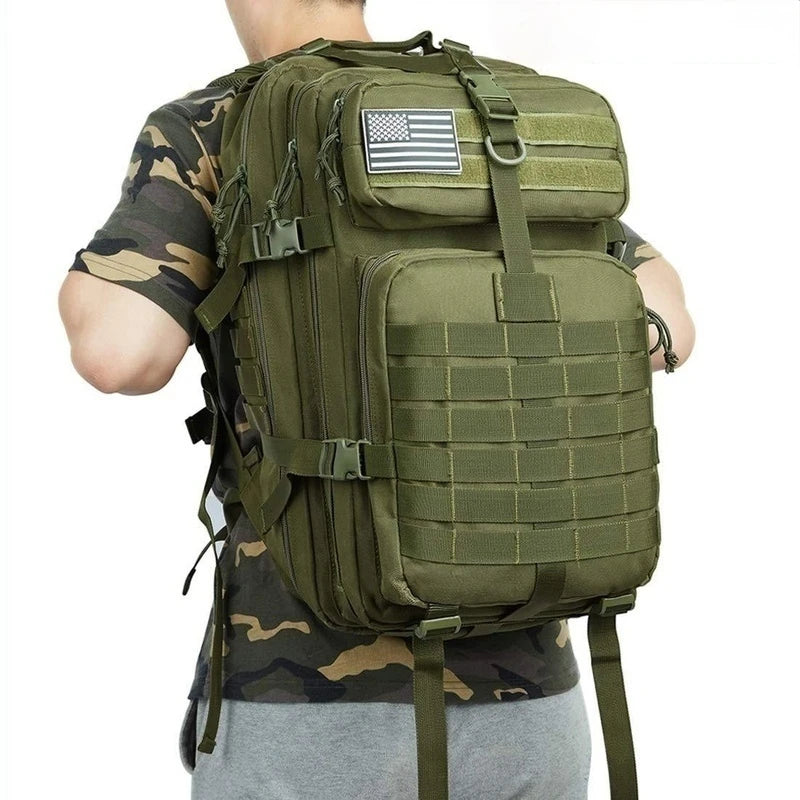 Oxford 50L1000D Nylon Waterproof Camping Travel Fishing Hunting Bag Outdoor Military Tactical Sports Backpack